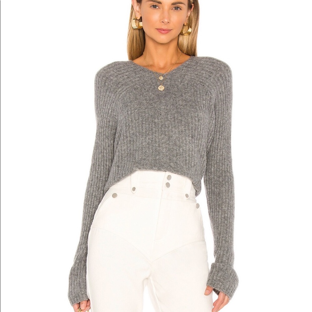 L’Acdemie Antonia sweater in charcoal